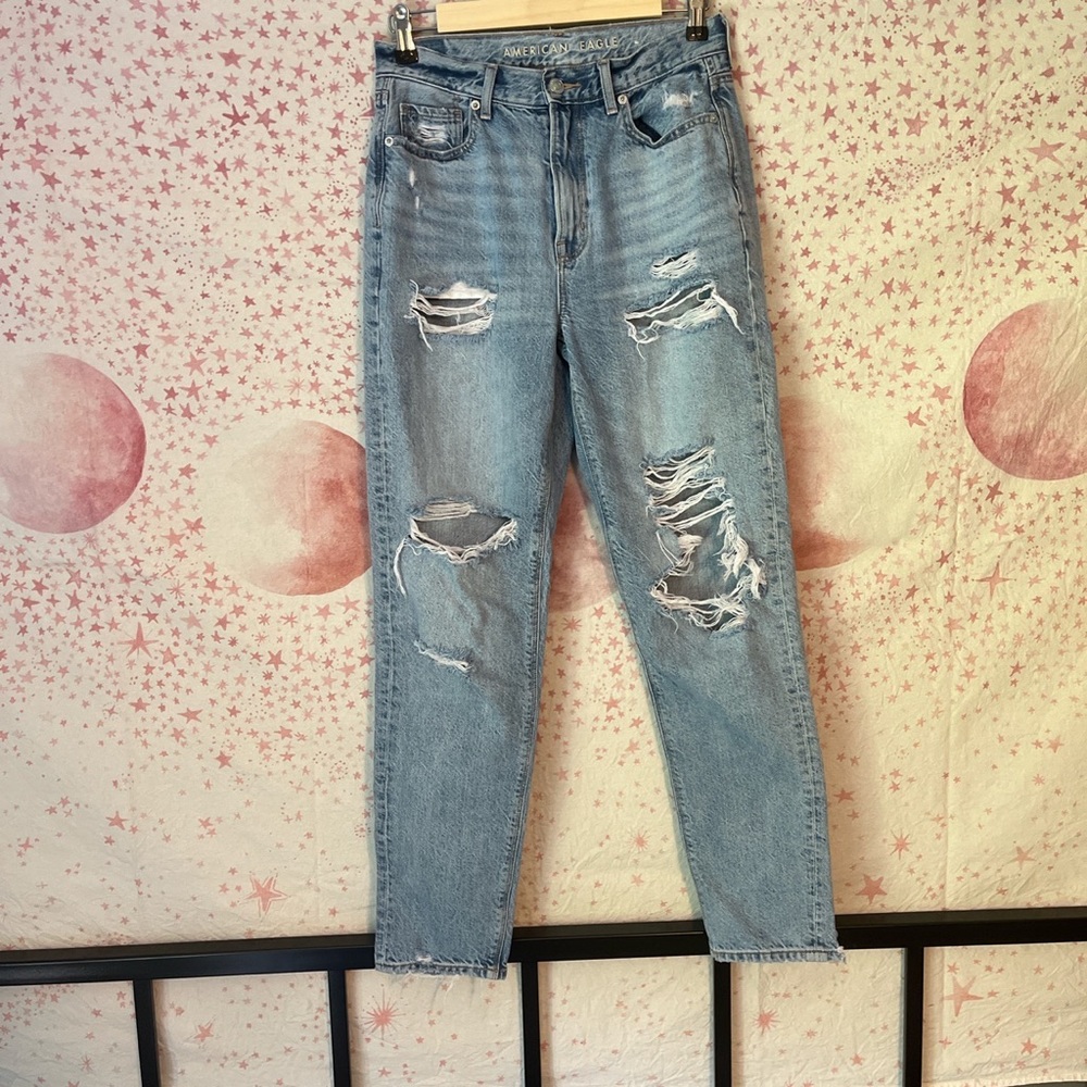 american eagle mom jean size 4 long